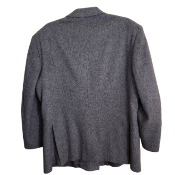St. Comere Gray Wool Double Breasted Sport Jacket Size 44R - Picture 2 of 5